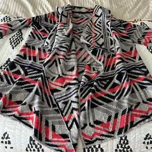 Lucky Brand Tribal Print Cardigan size large